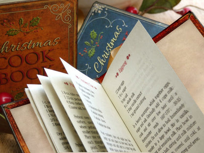 💥CHRISTMAS SALE💥Miniature Cook Book Christmas Ornament📚