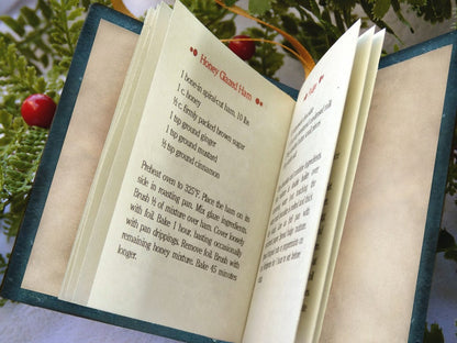 💥CHRISTMAS SALE💥Miniature Cook Book Christmas Ornament📚