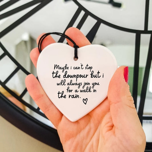 Friendship Heart Hanging Christmas Ornament