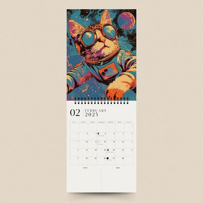 Space Cats 2025 Calendar