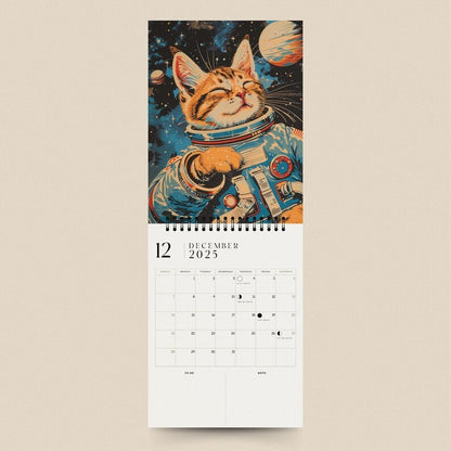 Space Cats 2025 Calendar