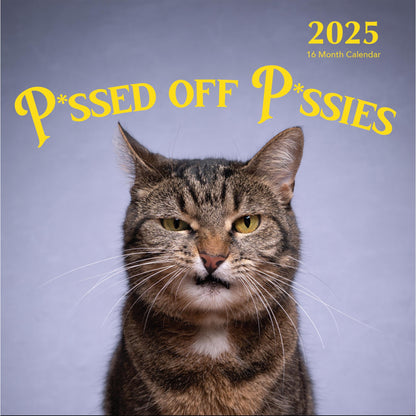2025 P*ssed off P*ssies Angry Cats Calendar