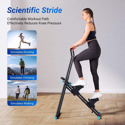 Advanced Vertical Climber – Folds up neatly to fit any room.