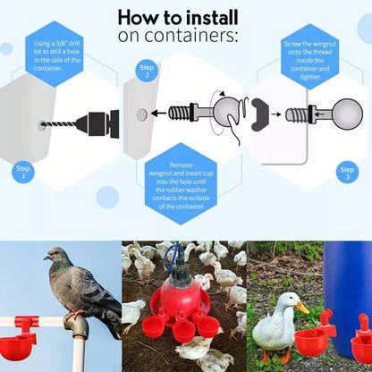 🔥🔥Last Day 50% OFF--🔥Automatic Chicken Water Cup Bird Coop