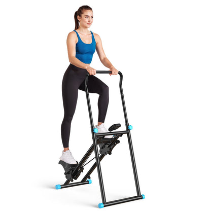 Advanced Vertical Climber – Folds up neatly to fit any room.