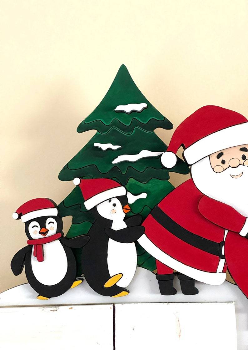 🎅2024 Christmas Gift 50% Off--Metal Christmas Door Topper