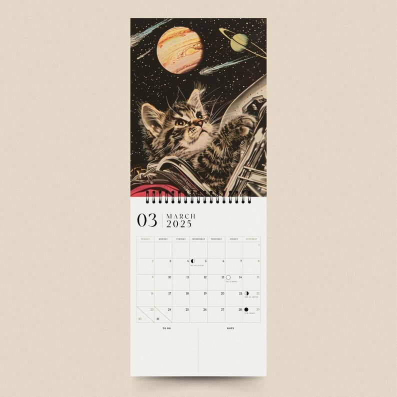 [Hot Sales]Space Cats 2025 Calendar