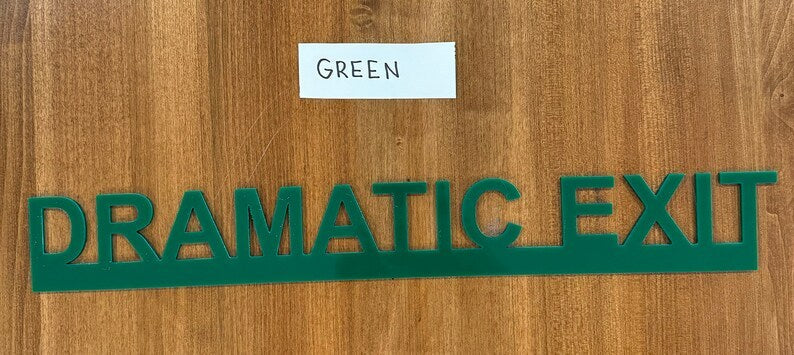 😂DRAMATIC EXIT door topper