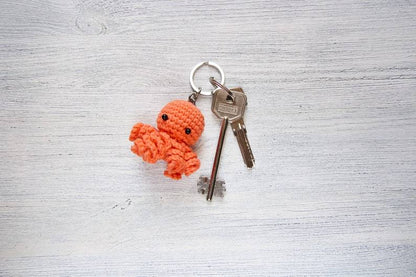 Crochet Keychain Octopus Toy
