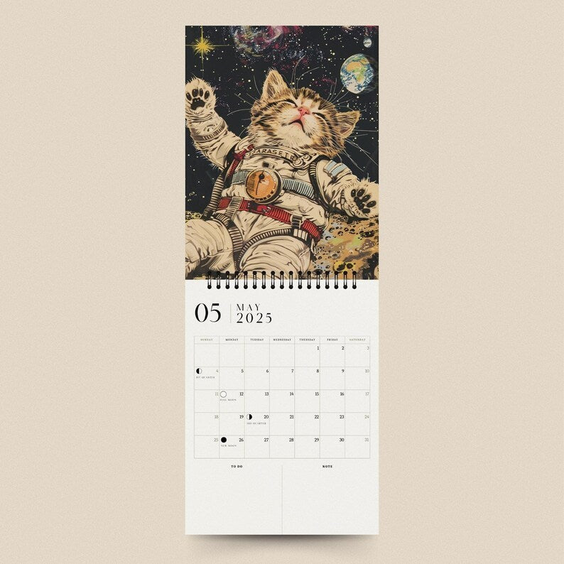 [Hot Sales]Space Cats 2025 Calendar