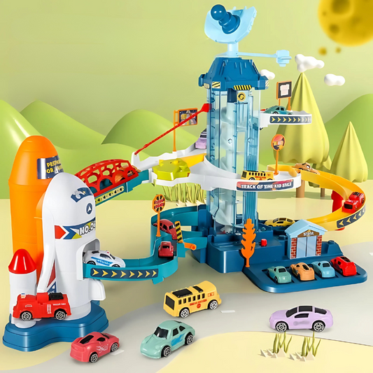 GalaxyRush Epic Dinosaur & Space Race Track for Kids