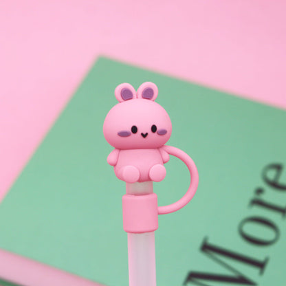 🥤🦆Silicone Animal Straw Covers Cap