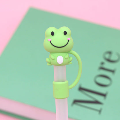 🥤🦆Silicone Animal Straw Covers Cap