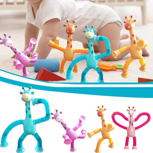🎅2024 Christmas Gift--Telescopic suction cup giraffe toy