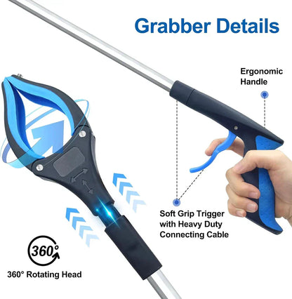 Foldable Grabber With 360° Swivel Clip