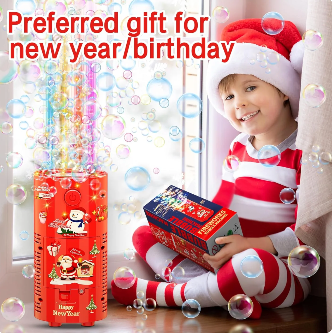 🎁Best Gift-Reusable Bubbles Machine| Duration of 12 hours