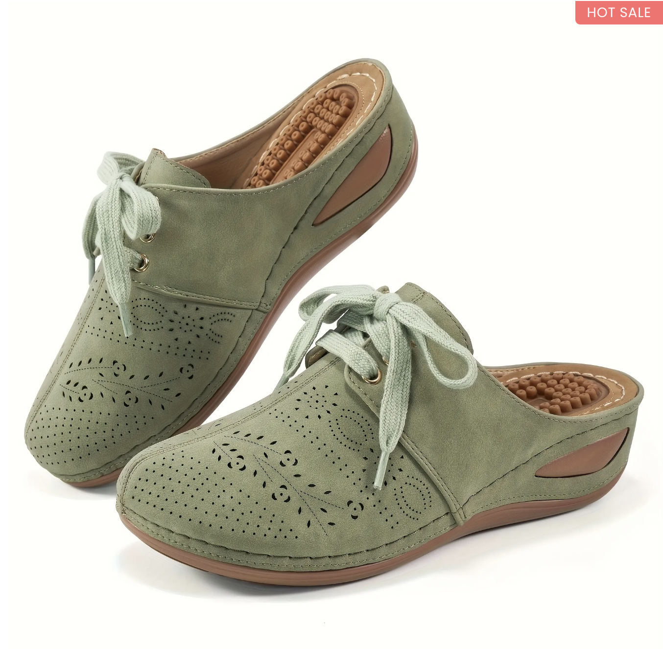 Women's Hollow Wedge Mules
