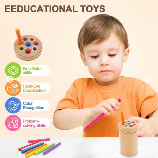 Wooden Montessori Stick Toy