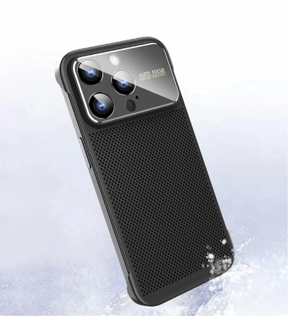 For iPhone Borderless Big Window Cooling Phone Case