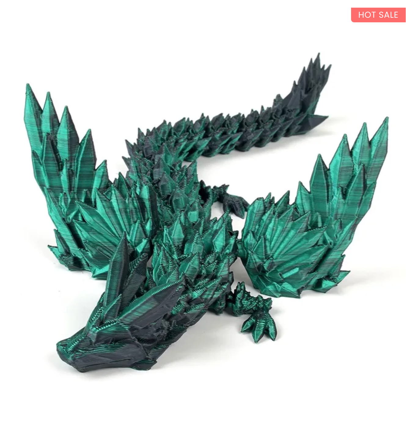 NEW 3D-Printed Articulated Crystal Dragon