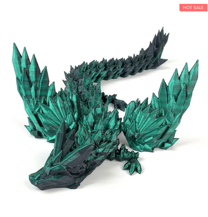 NEW 3D-Printed Articulated Crystal Dragon