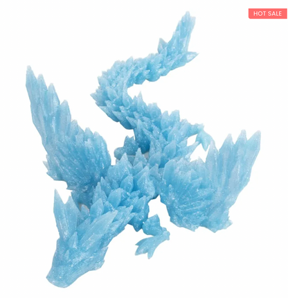 NEW 3D-Printed Articulated Crystal Dragon