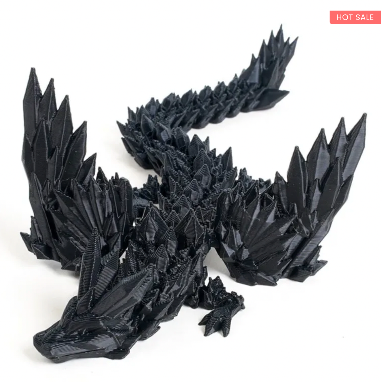 NEW 3D-Printed Articulated Crystal Dragon