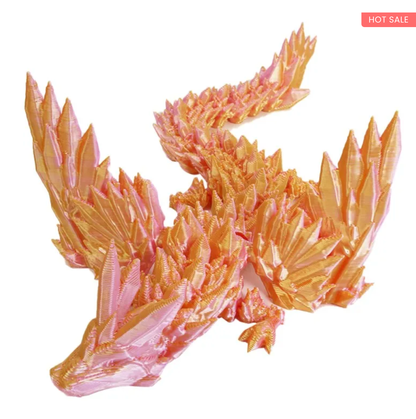 NEW 3D-Printed Articulated Crystal Dragon