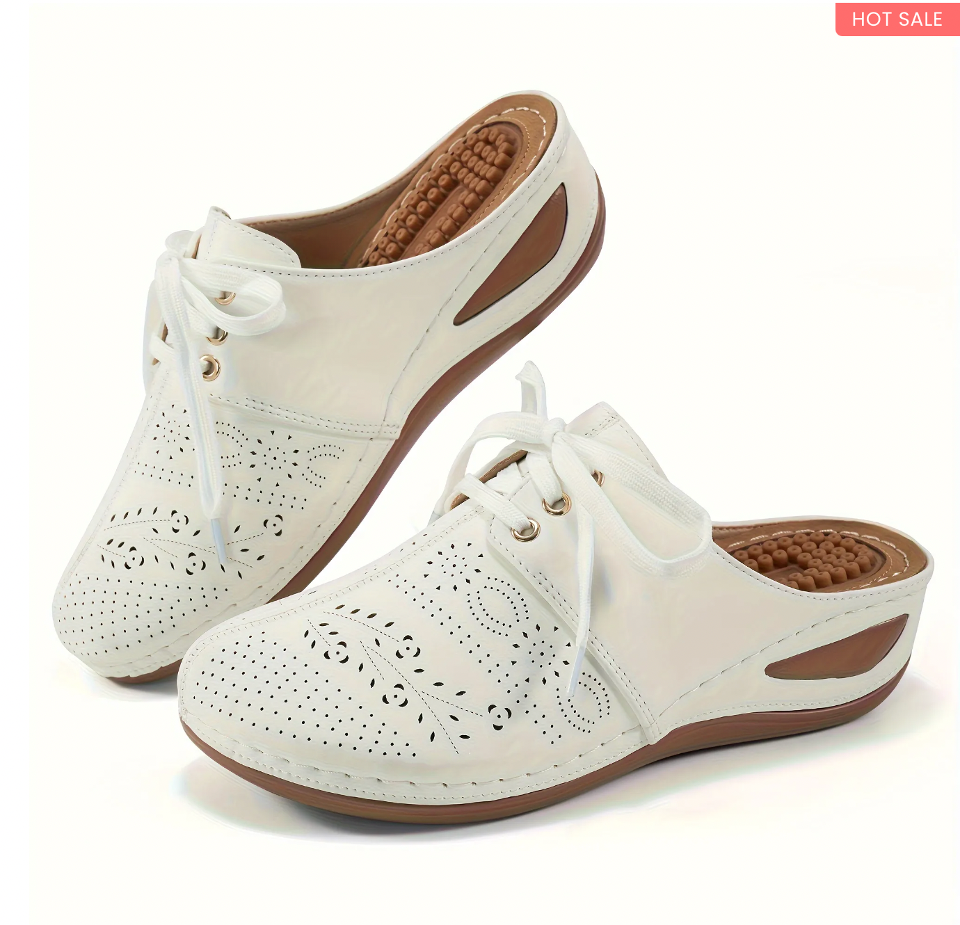 Women's Hollow Wedge Mules