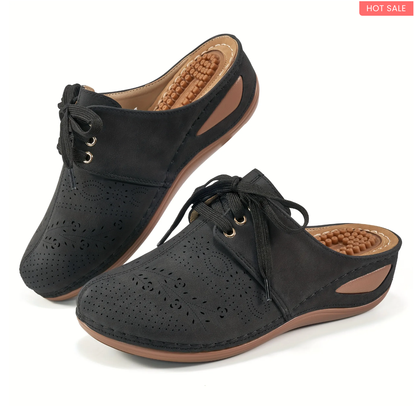 Women's Hollow Wedge Mules