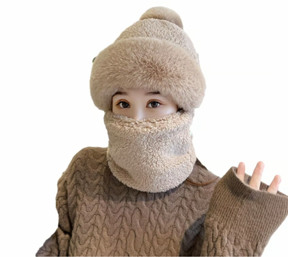 Mask Scarf One Piece Hat