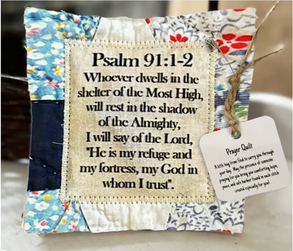 🎄Christmas Sales 49% 🎁-Prayer Quilt with cross inside