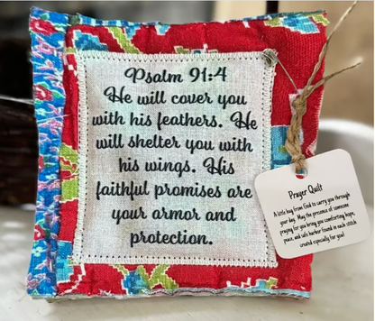 🎄Christmas Sales 49% 🎁-Prayer Quilt with cross inside