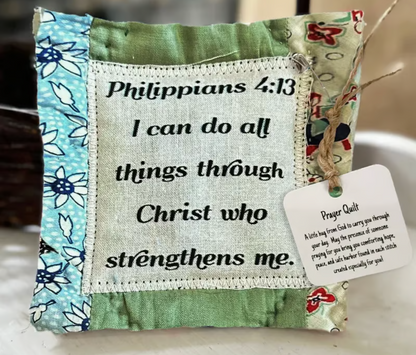 🎄Christmas Sales 49% 🎁-Prayer Quilt with cross inside