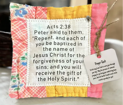 🎄Christmas Sales 49% 🎁-Prayer Quilt with cross inside
