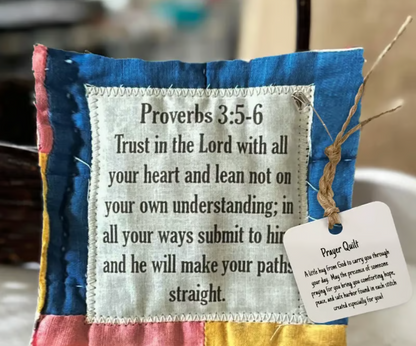 🎄Christmas Sales 49% 🎁-Prayer Quilt with cross inside
