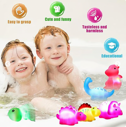 Glowing Dinosaur Shaped Bath Toy