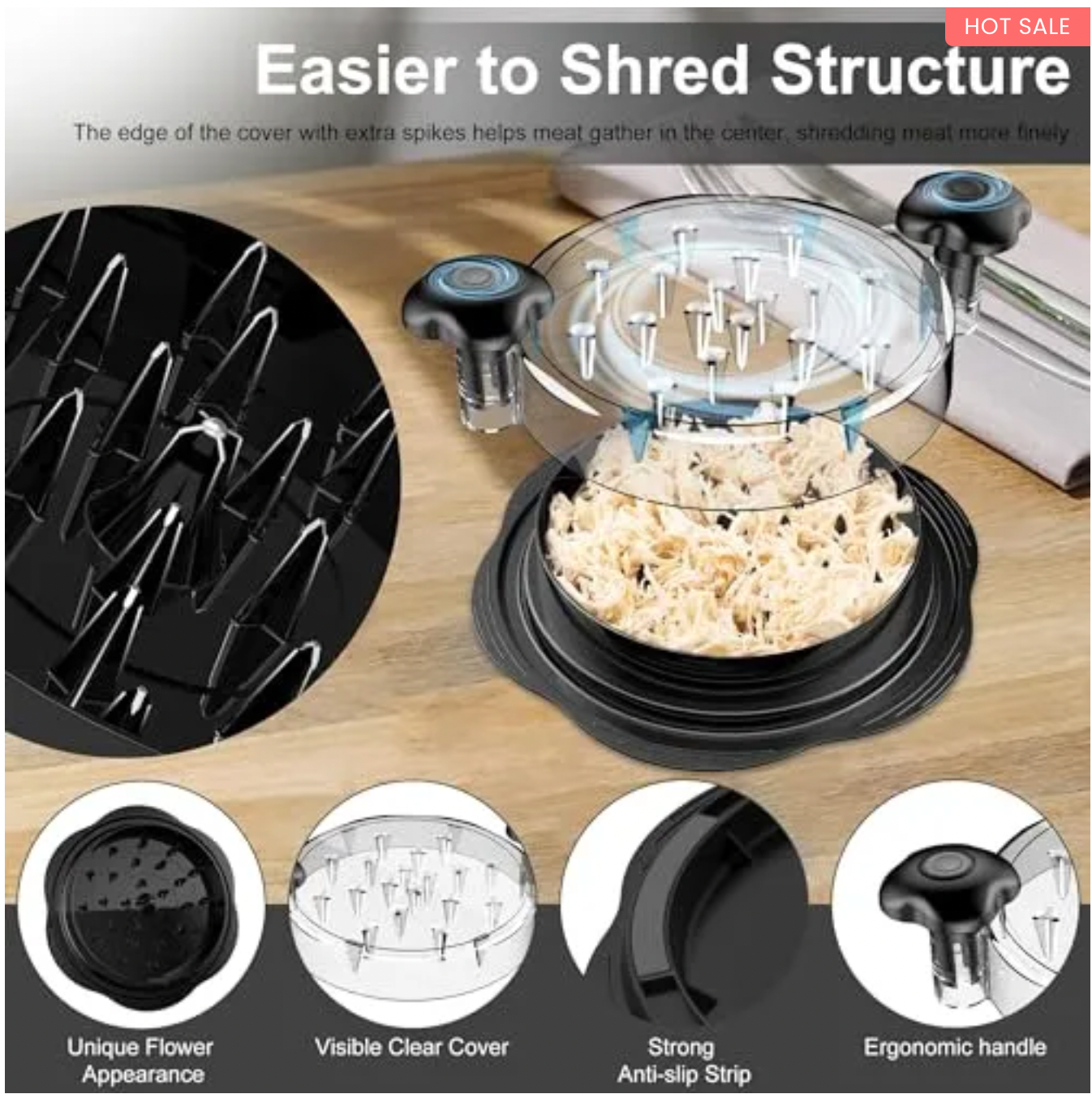 Visible Meat Shredder Machine