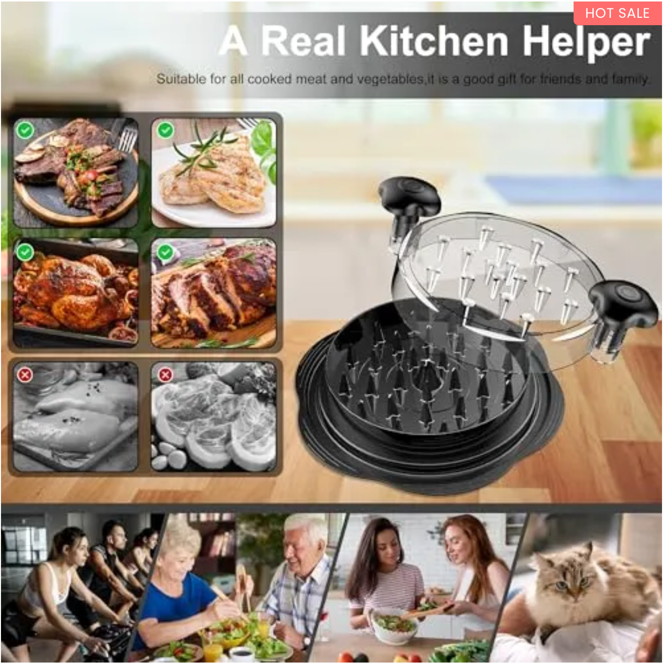 Visible Meat Shredder Machine