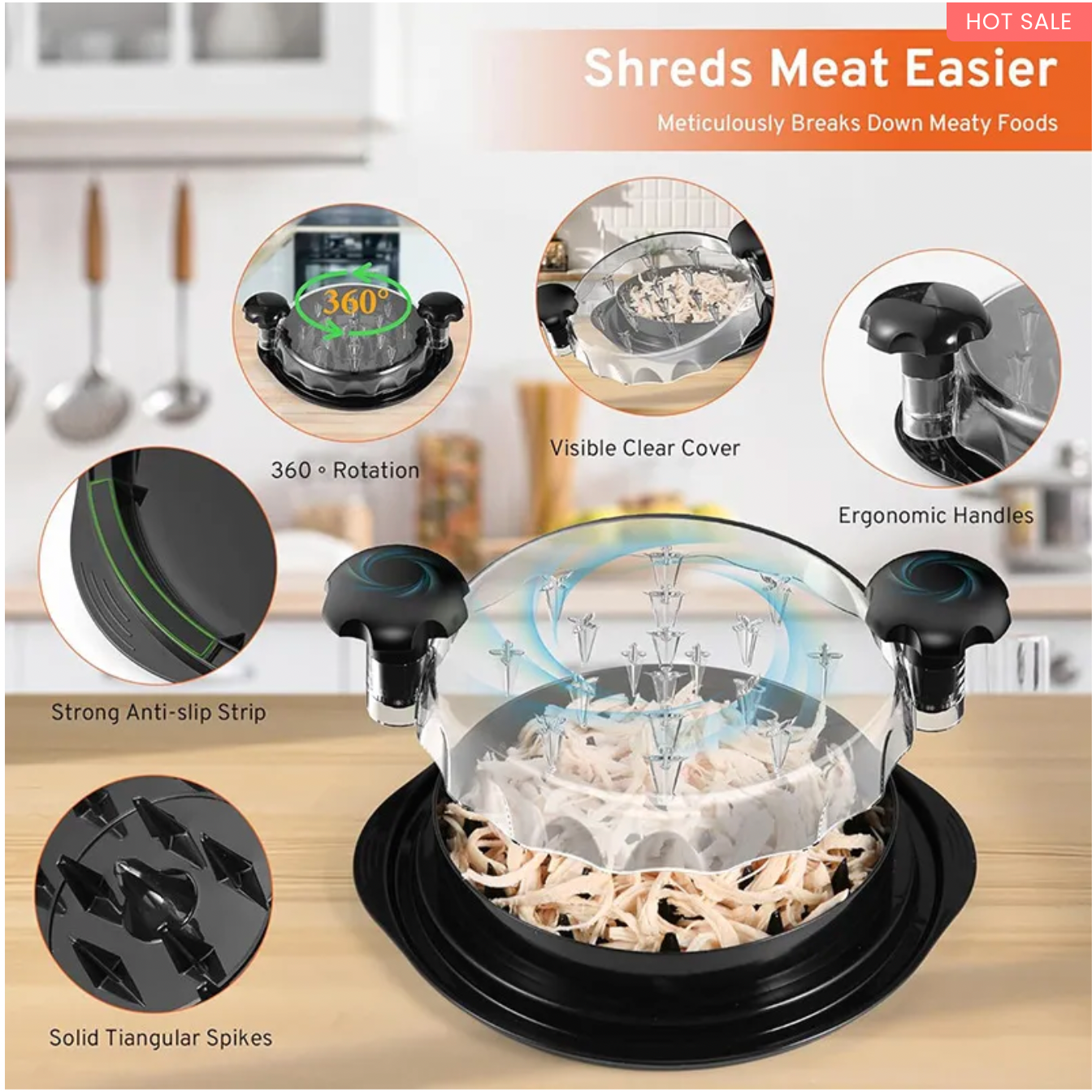 Visible Meat Shredder Machine