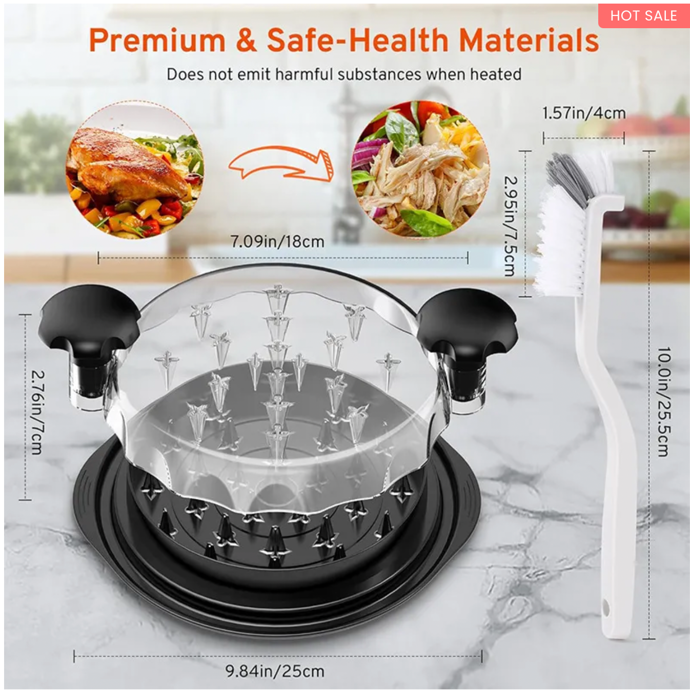 Visible Meat Shredder Machine