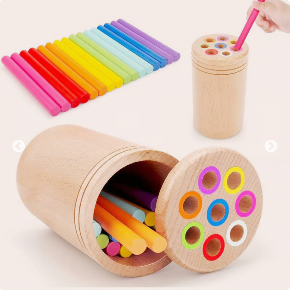 Wooden Montessori Stick Toy