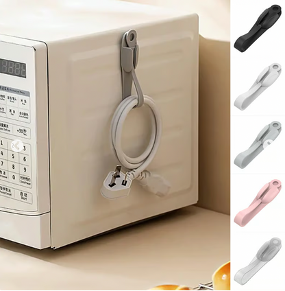 🎄Wall Mounted Punch-free Adhesive Removable Cord Holder Organizer