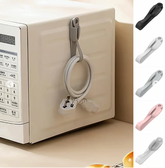 🎄Wall Mounted Punch-free Adhesive Removable Cord Holder Organizer