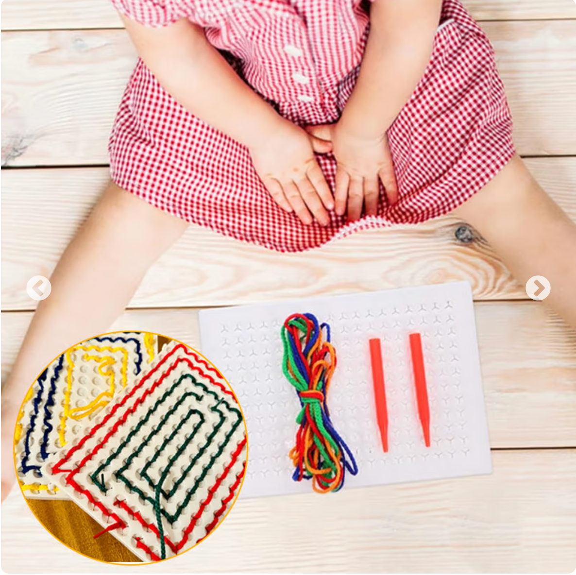 Sensory Calm Down Threading Boards