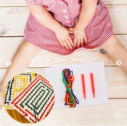 Sensory Calm Down Threading Boards