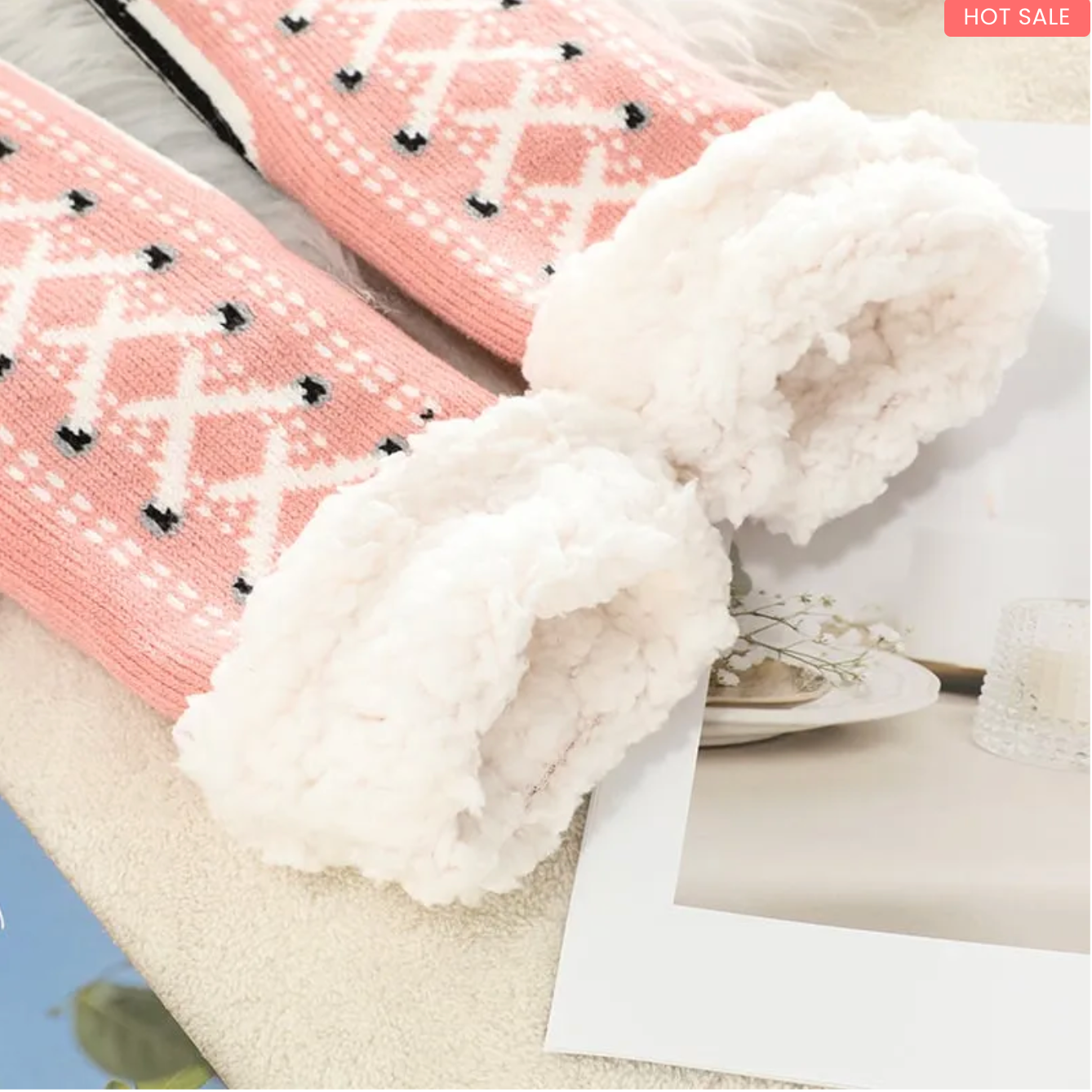 Ultra-thick Cashmere Slipper Home Socks