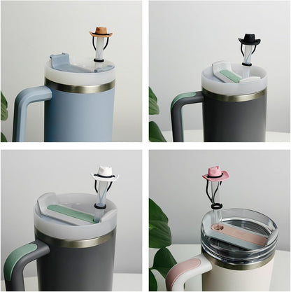 🤠4 Pack Silicone Cowboy Hat Straw Covers Cap