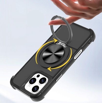 Protective Airbag Stand Phone Case-Magnetic Charging Compatible