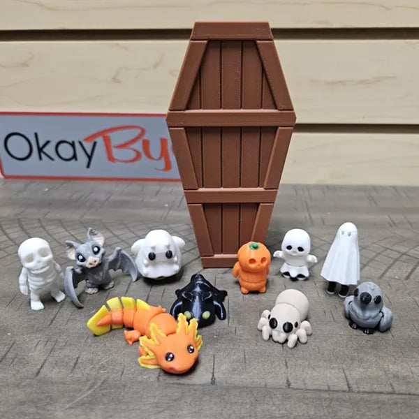 Unique & Limited Edition-Halloween Micro Minis with Coffin Container